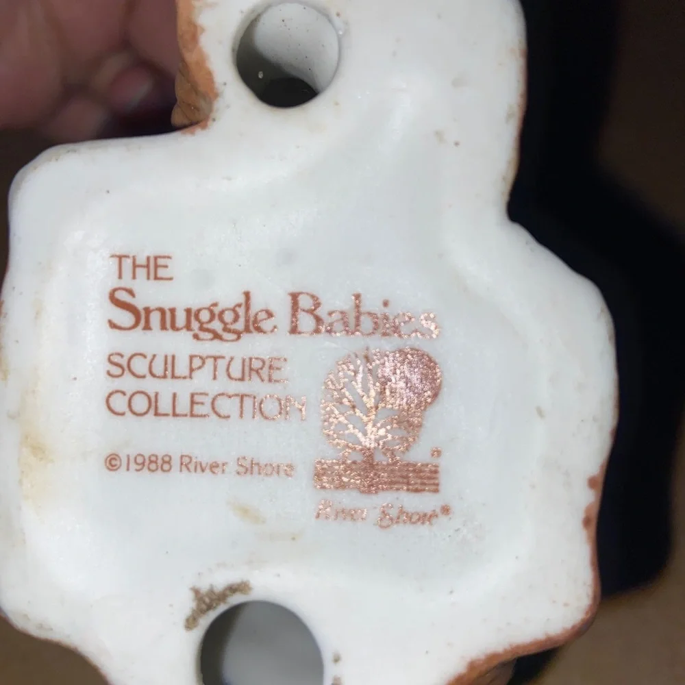 Porcelain Rabbit The Snuggle Babies Sculpture Collection 1988 River Shore